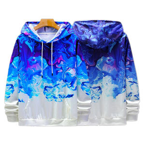 Sudadera con capucha y sudadera para hombre, Jersey sublimado 3D totalmente personalizado unisex, material básico de poliéster/algodón para invierno, venta al por mayor - Product Image 3