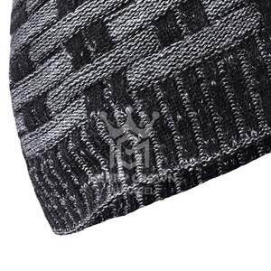 Venta caliente nueva moda invierno Plaid Beanie Cap precios baratos multiusos al aire libre desgaste polar jacquard gorros sombreros - Product Image 5