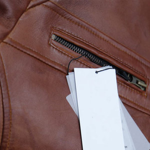 Chaqueta de Cuero Personalizada de Alta Calidad para Hombre, con Cuello Alto y Diseño Frontal Hecho a Mano - Product Image 6