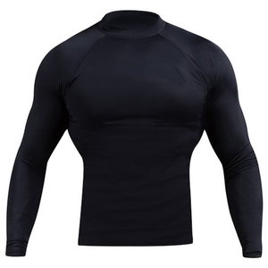 OEM Compression MMA Rash Guard Quick Dry Long Sleeve Fitness Gear pour hommes Confortable et anti-UV UPF50 Direct Factory Supply - Product Image 1