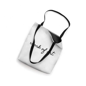 Work of Art 100pcs New Fashion Eco-friendly Custom Logo Reusable Recycled Handled <b>Canvas</b> Cotton <b>Large</b> Capacity Shopping Totes - Product Image 1