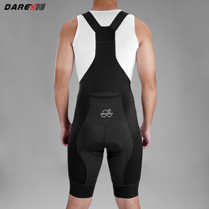 <span class=keywords><strong>Pantaloni</strong></span> da ciclismo Darevie imbottiti premium a vita alta con tasca posteriore, pantaloncini da ciclismo a compressione da uomo - Product Image 1