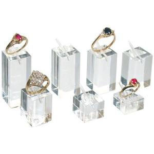 Custom-Made Modern Style Acrylic Ring Display <b>Block</b> Choose Dimensions and Quantity for Wholesale and Retail Applications - Product Image 1