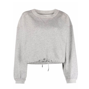 Fabricant OEM personnalisé sweatshirts courts pour femmes à col ras du cou doux top vente sweatshirts courts pullover pour femmes - Product Image 1