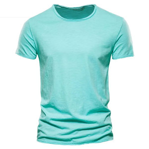 Vente chaude T-shirt pour hommes en coton/fibre de bambou de haute qualité Dernière conception imprimée Style décontracté grande taille du Pakistan - Product Image 2