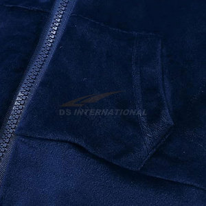 Conjunto de chándal de terciopelo de 2 piezas para niños y niñas, Sudadera con capucha de manga larga para niños con cintura elástica, pantalones de chándal suaves y cómodos - Product Image 4