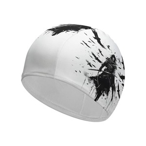 Gorro de natación plano de silicona con logotipo personalizado multicolor de alta calidad al por mayor de fábrica - Product Image 5