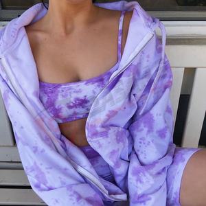 Ensembles de sweat à capuche décontracté par sublimation tie-dye pour femmes pour dames et filles à la mode en gros Offre Spéciale-et sweat-shirt - Product Image 1