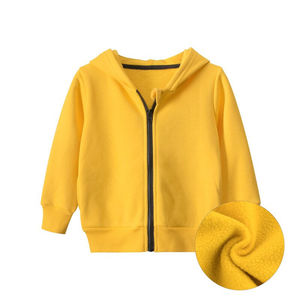 Sudaderas con Capucha Bordadas Personalizadas para Niños, 100% Algodón Orgánico, Tinte Liso, Transpirables, Diseño con Cremallera para Otoño, Personalizadas - Product Image 4