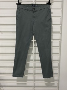 Pantalon mince d'été en sergé de coton pour hommes, respirant, droit, léger, teint uni, Offre Spéciale personnalisable, service OEM - Product Image 2
