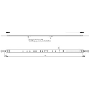 Multisafe 855R U-Shaped Connection Sleeve 24mm Galvanized Steel 648mm Length FUHR Silver for <b>Blinds</b> Shades & Shutters - Product Image 1
