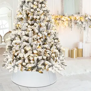 MEILLEUR PRIX EN GROS COLLIER D'ARBRE DE NOËL COLLIER DÉCORATIF LAITÉ (BLANC) COLLIER D'ARBRE DE NOËL EN MÉTAL COLLIER D'ARBRE DE NOËL - Product Image 3