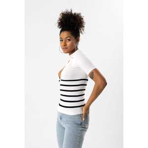 Camiseta Casual de Manga Corta sin Costuras con Cuello Polo - Product Image 4