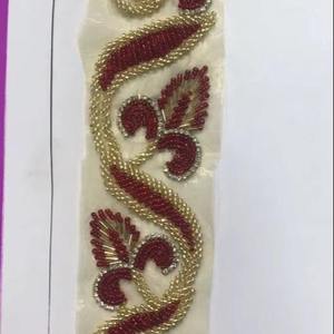 Wholesale Best Quality Elegant Embroidery Lace with Soft Cotton Thread Classic Pattern Suitable for Wedding Dress Veil and Saree - Product Image 3