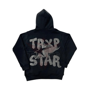 Nuevas Sudaderas con Capucha Personalizadas para Hombre, de Alta Calidad Profesional, con Estampado Puff, Cremallera Completa, 100% Algodón, Felpa, Diseño Transpirable - Product Image 2
