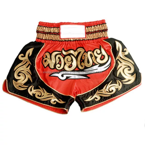 Pantalones Cortos de Muay Thai para Peleas de MMA, Impresión por Sublimación Frontal, Transpirables, Ligeros, Unisex, 220g, para Entrenamiento de Kickboxing, Personalizables - Product Image 5