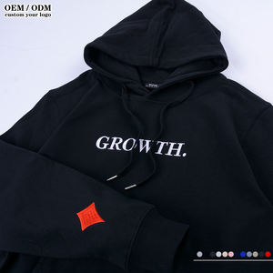 Léger 280 GSM Hoodies Confortable Coton Unisexe Sweats Casual Wear Prix Usine En Gros Logo Personnalisé Vêtements - Product Image 2