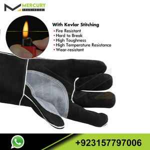 ถุงมือเชื่อมหนัง,ถุงมือเชื่อมหนังสำหรับผู้ชายดีไซน์ใหม่จากปากีสถาน - Product Image 4