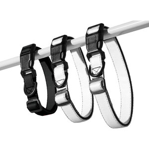 Moderno collare per animali domestici di lusso in pelle di mucca a rilascio rapido con cotone poliestere elegante e semplice stile personalizzato - Product Image 3