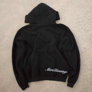 Sweat à capuche zippé intégral en molleton graphique de qualité supérieure, en tissu éponge français lourd, coupe ample, en coton, style boxy, personnalisé, effet vieilli - Product Image 3