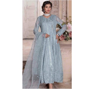 ชุด anarkali ชุดแต่งงานสำหรับส่งออกเครื่องแต่งกายและอุปกรณ์เสริมชุดสูทปากีสถาน - Product Image 1