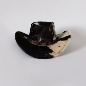 Sombrero Vaquero Personalizado de Cuero Vacuno con Logotipo, Impermeable, de Ala Ancha, Hecho a Mano, Estilo Occidental, para Exteriores, Formal - Product Image 5
