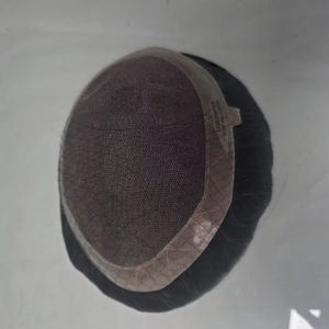 Los Angeles Raw Remy Indian Double Drawn Curly Human Hair Mens Toupee Wig Invisible <b>Tape</b> Hand-Tied Weft TAZ BANGLADESH - Product Image 3