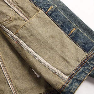 Veste en jean de style streetwear 2022, vente en gros, veste en jean décontractée pour hommes - Product Image 2