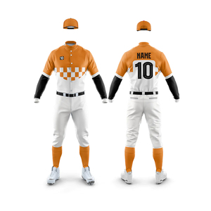 Vente en gros de maillots de baseball avec logo d'équipe personnalisé nouveau design vêtements de sport respirants ensembles d'uniformes de baseball à broderie et sublimation - Product Image 4