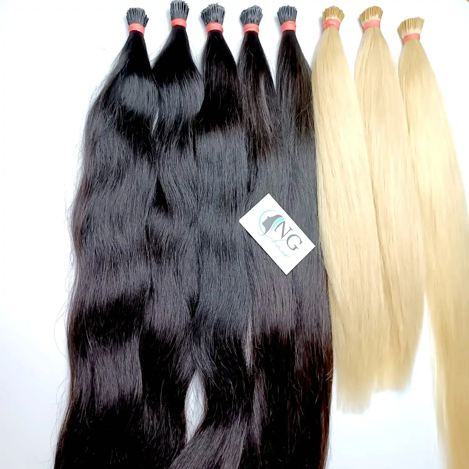 Ng Haar Te Koop Als Nooit Tevoren-Rechte I-Tip Haarverlenging, 100% Vietnamees Menselijk Haar, Super Glad Full Color.