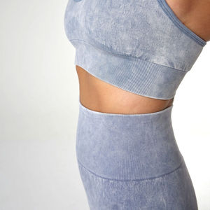 Ensemble de yoga sans couture pour femmes, trois pièces, écologique, soutien-gorge de sport sexy, short de sport taille haute, tenue de sport sans manches pour la salle de sport et le fitness - Product Image 5