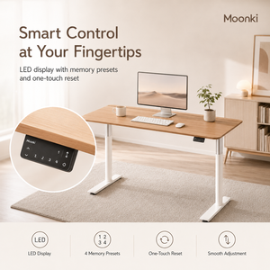 Dual Motor Adjustable Office <b>Desk</b> with 100 kg Dynamic Load, Standing Workstation for Commercial Projects - Product Image 4