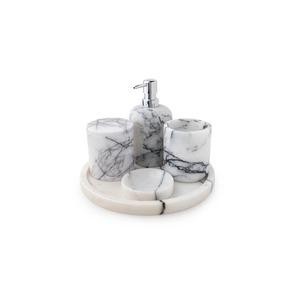 Black wooden <b>bathroom</b> accessory set <b>for</b> modern homes with elegant and durable use suitable <b>for</b> washroom decor and gifting - Product Image 1