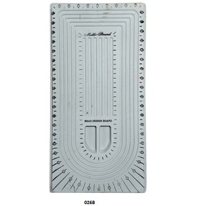 Plastic Multistrand Design <b>Board</b> Covered in Gray Color Flocking 21" X 10-1/2" <b>Beading</b> Tools - Product Image 2