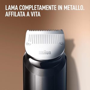 Recortadora de Barba Eléctrica para Hombre con 40 Ajustes de Longitud de Cabello y Cuchilla de Acero Inoxidable, con Cable e Impermeable IPX7 - Product Image 3