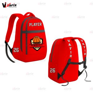 Sac à dos de rugby à design de numéro avec logo d'équipe personnalisé sac de football étanche de loisirs en plein air par sublimation - Product Image 2