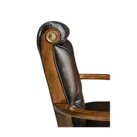 Ensemble de 2 fauteuils de salle à manger, assise et dossier rembourrés, pieds en bois massif, chaises d'appoint confortables pour cuisine et salle à manger