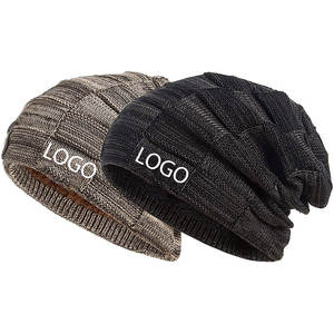 Bonnet tricoté ample et épais unisexe en polaire douce et chaude pour l'hiver, en Spandex/Coton, idéal pour le cyclisme - Product Image 2