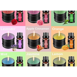 Lussuose candele profumate fatte a mano ecologiche 3 stoppini al coperto/per le vacanze personalizzabili frutta di grandi dimensioni per san valentino - Product Image 3