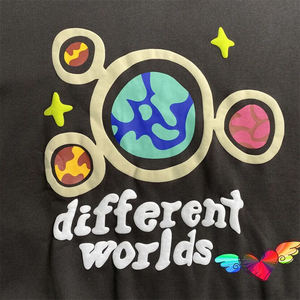 Sudadera con capucha de lana de algodón transpirable de secado rápido para hombre, venta al por mayor, nuevo logotipo personalizado, estampado, corte holgado con hombros caídos para invierno - Product Image 4