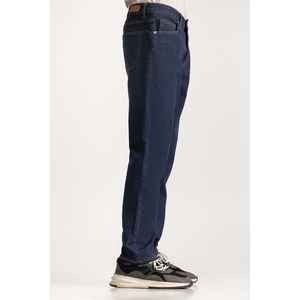 Jean droit vintage taille mi-haute MN-JNS-WS24-012B en denim délavé, couleur unie, motif imprimé, idéal pour l'hiver - Product Image 1