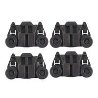 For Kenmore Whirlpool KitchenAid Dishwasher Parts W10195417 (4-Pack) <b>Plastic</b> PP POM Lower <b>Wheels</b> - Product Image 1