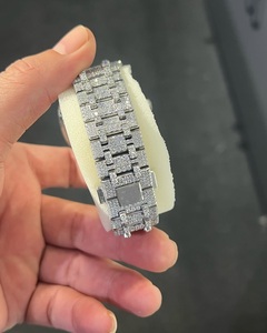 Moissanite นาฬิกาเพชร ciced OUT Watch, หรูหราอัตโนมัติเต็มรูปแบบ Moissanite เพชร CED OUT, Moissanite Watch - Product Image 3