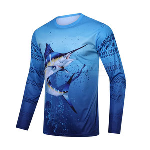 Vente directe usine – Chemises de pêche confortables pour hommes adultes, 100 % polyester, design personnalisé, UPF 50, respirantes, imprimées, écologiques - Product Image 2