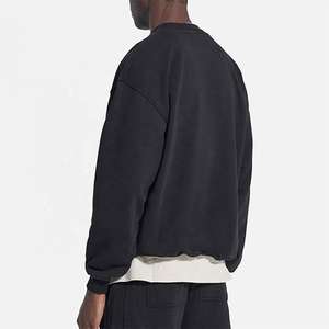 Sudadera con capucha básica lisa de invierno, estilo digital, al por mayor, personalizada, de algodón de alta calidad, tejida, oversize y de corte holgado. - Product Image 4