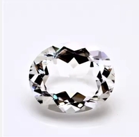 6x8mm Topaz putih alami potongan Oval harga pabrik grosir batu permata longgar segi kualitas tinggi Topas putih Per karat