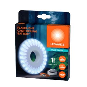 Torcia da campeggio a LED con moschettone e magnete 1.2W 120Lm (Ledvance 175664) - Product Image 2