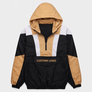 Chaqueta Cortavientos para Hombre 49ers, Chaqueta Deportiva de Alta Calidad, Chaqueta Cortavientos Premium, Modelo Americano, Nylon, Media Cremallera, OEM, Venta al Por Mayor - Product Image 1