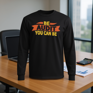 T-shirt à manches longues Be Audit pour comptables et auditeurs, produit promotionnel - Product Image 3