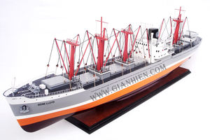 El fabricante de Gia Nhien aprueba el diseño personalizado MOQ bajo SEINE LLOYD BUQUE DE CARGA GENERAL con grúas-Modelo de barco de alta calidad - Product Image 3